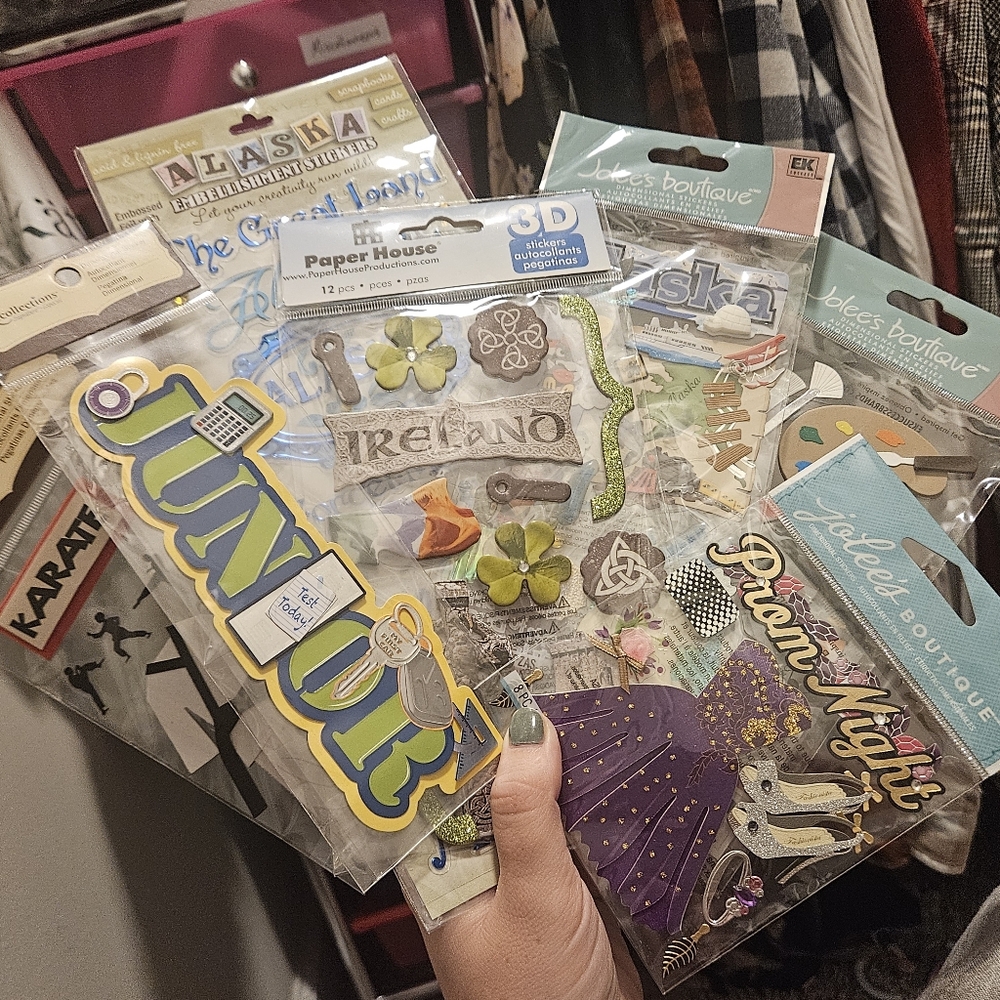 Assorted Scrapbooking Stickers